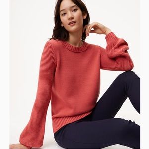 Loft Salmon Knit Sweater